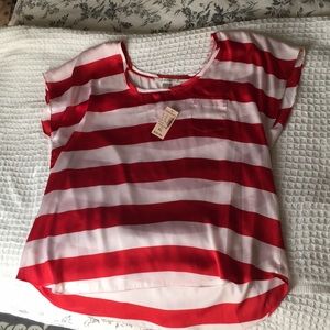 Satin Top new w/tags